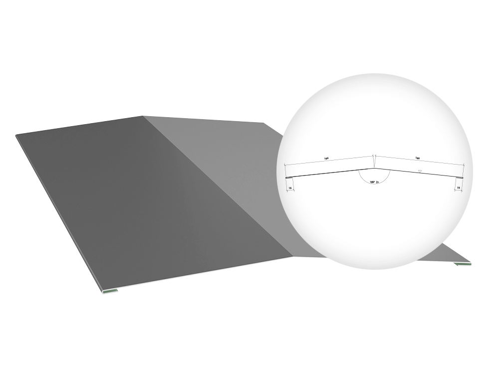 Väliskatuse harjaviimistlus